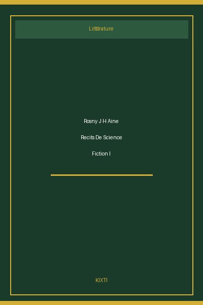 Rosny J H Aine Recits De Science Fiction I