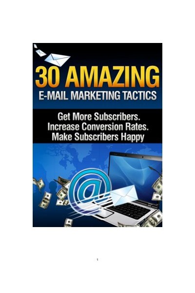 30 Amazing E mail Marketing Tactics