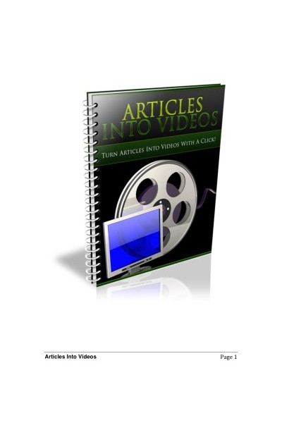 Articles Into Videos
