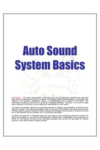 Auto Sound System Basics