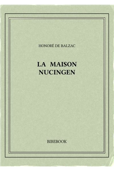 Balzac Honore De La Maison Nucingen