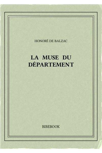 Balzac Honore De La Muse Du Departement