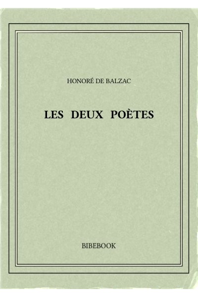 Balzac Honore De Les Deux Poetes
