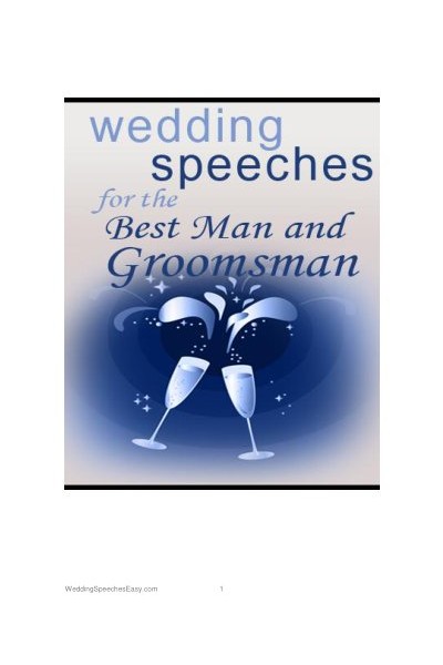 BestMan GroomsManSpeeches