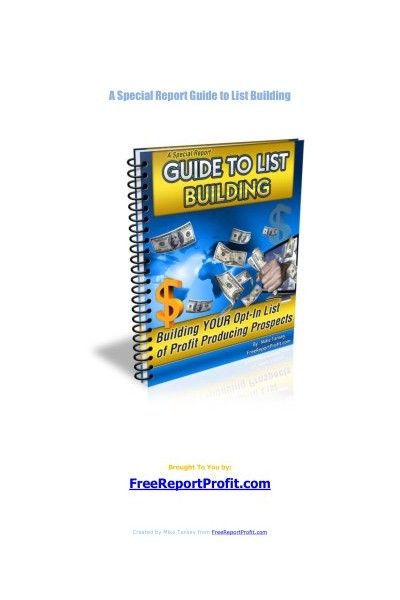Building your opt in list