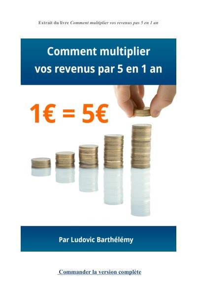 Comment multiplier vos revenus par 5 en 1 an