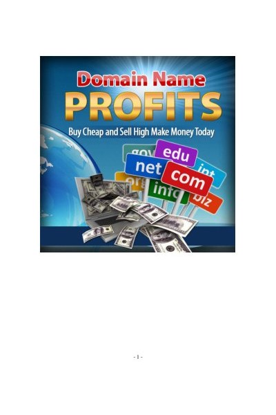 Domain name profits