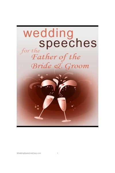 FatherofBride GroomSpeech