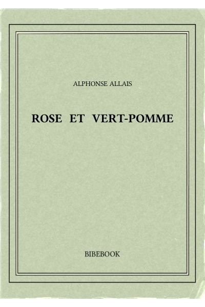 Favrett Allais Alphonse Rose Et Vert Pomme
