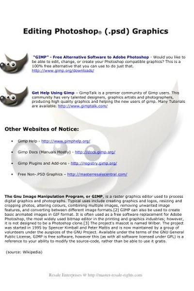Gimp Editor Free Photoshop Alternative