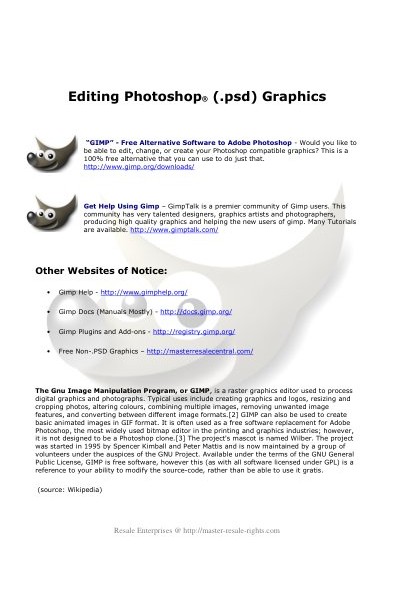 Gimp Editor