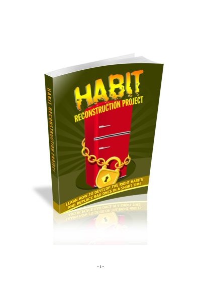 Habit Reconstruction Project