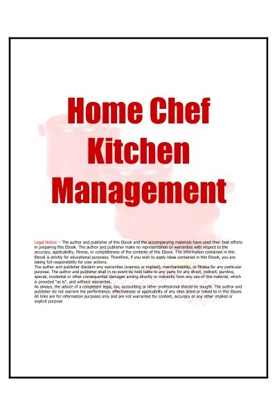 Home Chef Kitchen Management