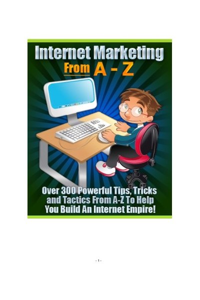 Internet Marketing From A Z