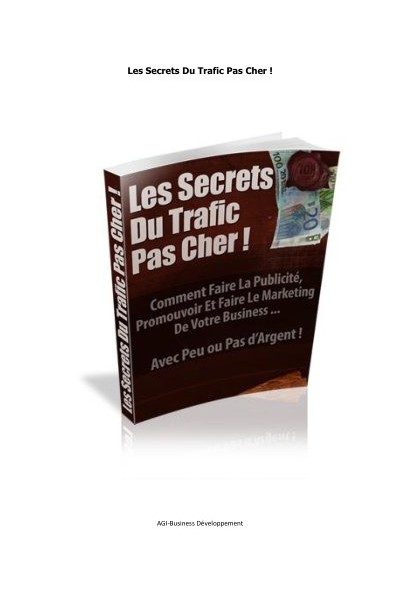 Les Secrets Du Trafic Pas Cher