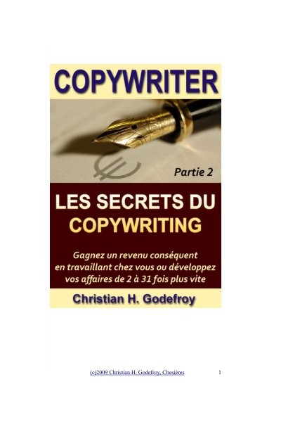 Les secrets du Copywriting Partie 2