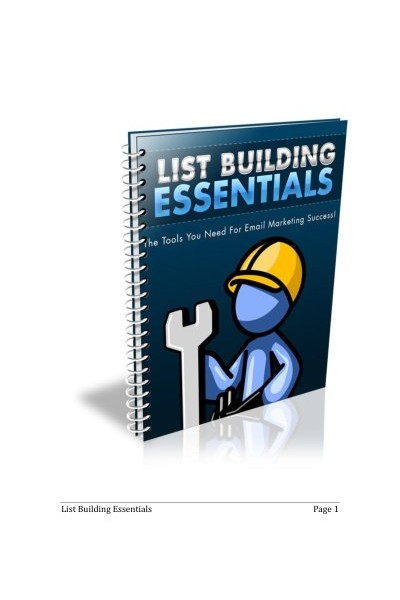 List Building Essentials