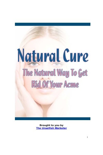 Natural ways to get rid of Acne REBRAND THIS