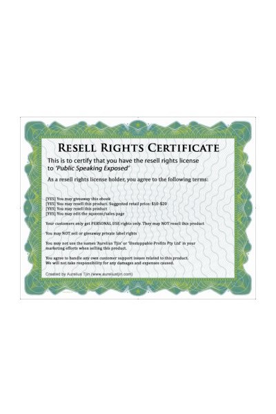 PLR license
