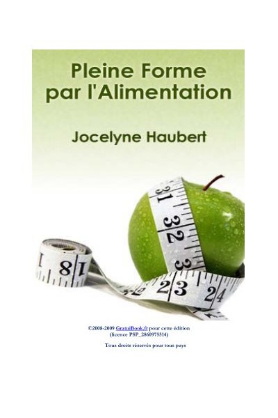 Pleine forme par l alimentation