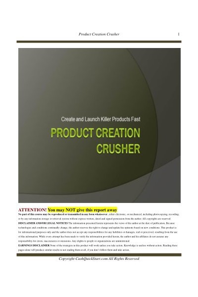 ProductCreationCrusher