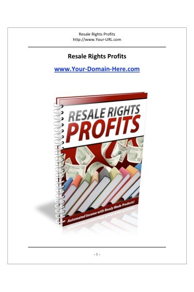 Resell Rights