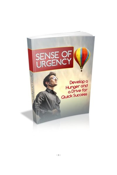 Sense Of Urgency