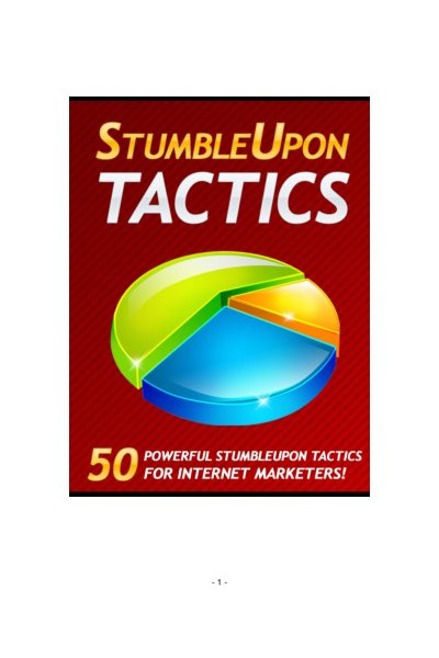 StumbleUpon Tactics