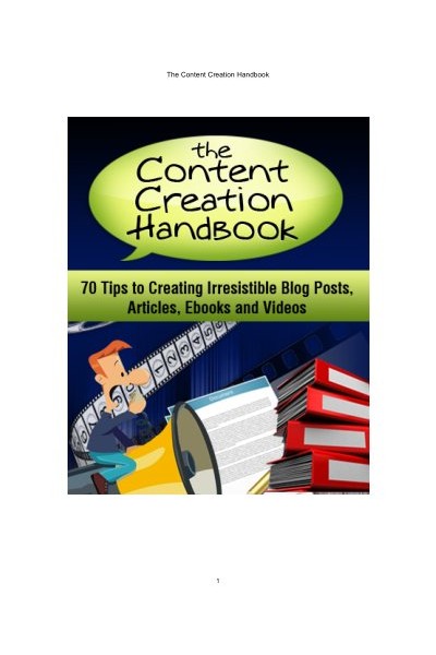 The Content Creation Handbook