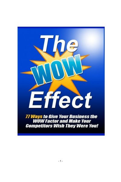 The WOW Effect