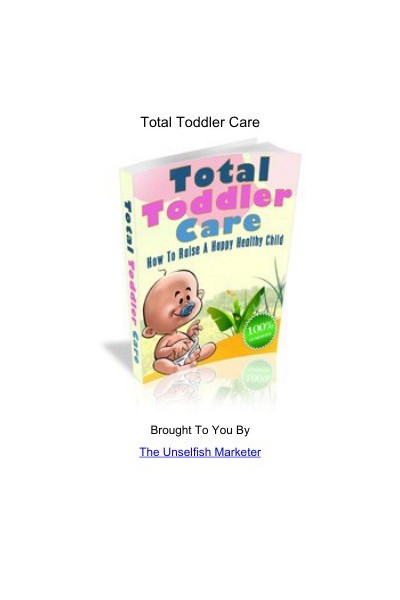 Total Toddler Care REBRAND THIS