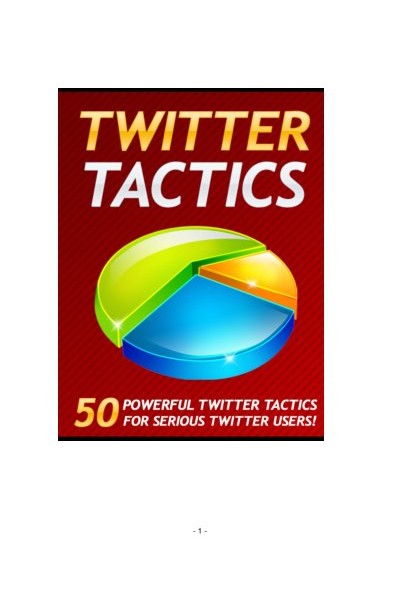 Twitter Tactics