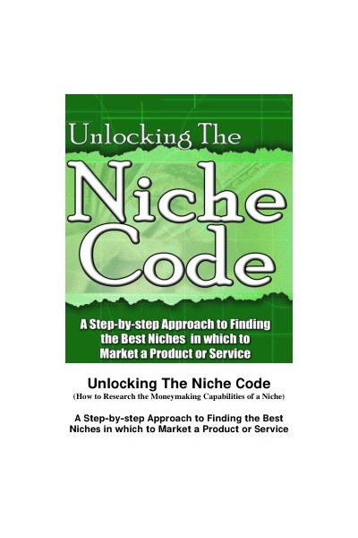 UnlockingTheNicheCode