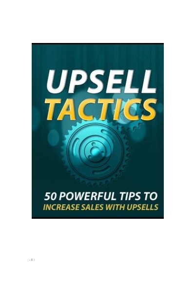 Upsell Tactics