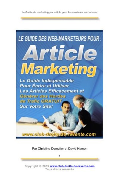 Article Marketing 101 REBRAND THIS