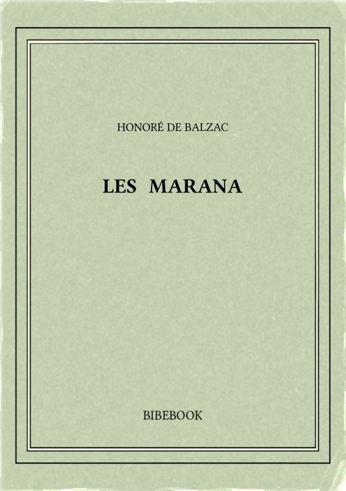 Balzac Honore De Les Marana