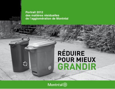 Reduire pour mieux grandir Matieres residuelles