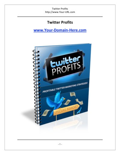 Twitter Profits