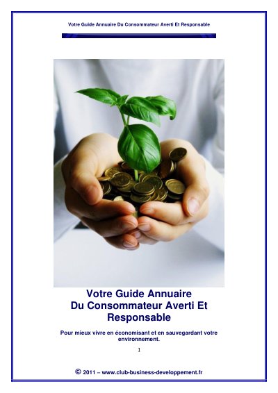 Votre guide annuaire du consommateur averti et responsable
