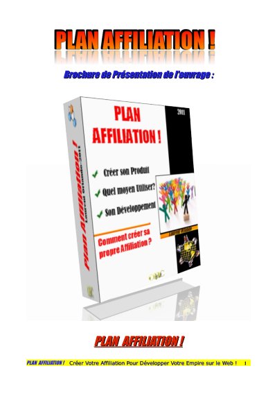 Brochure plan affiliation 2