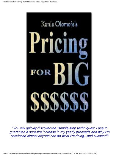 Pricingsecrets